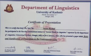 role and significance of translation 10,11 january 2022
